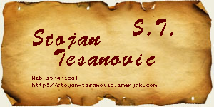Stojan Tešanović vizit kartica